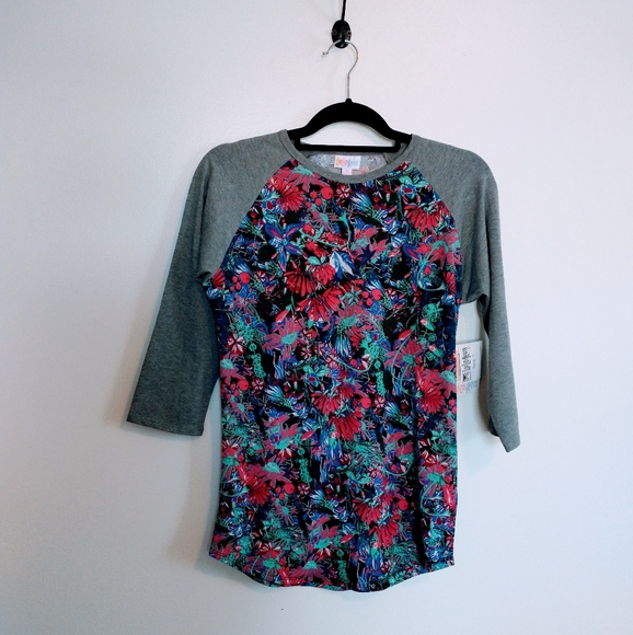 LuLaRoe Tops - NWT lularoe floral color blocked top xs Randy